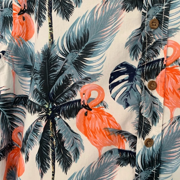 Ron Jon Surf Shop- Tropical Flamingo Button Up- S - Picture 4 of 5